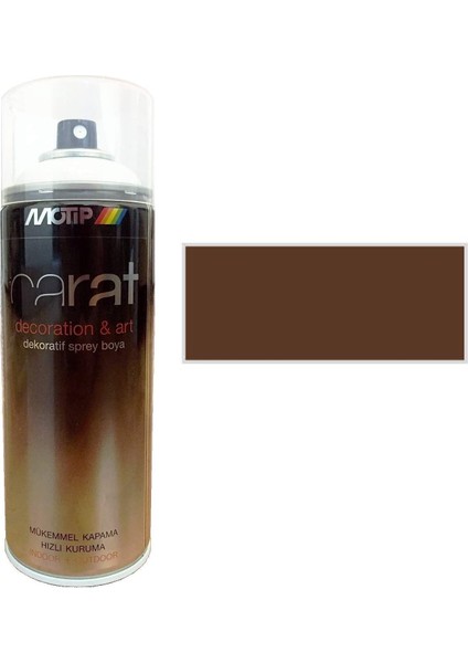 Carat Sprey Boya Fındık Kahve Parlak 400 ml - RAL8011