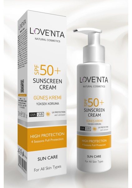 50+ Spf Yüksek Korumalı Güneş Kremi - Alkol, Paraben, Parfüm İçermez 100 ml