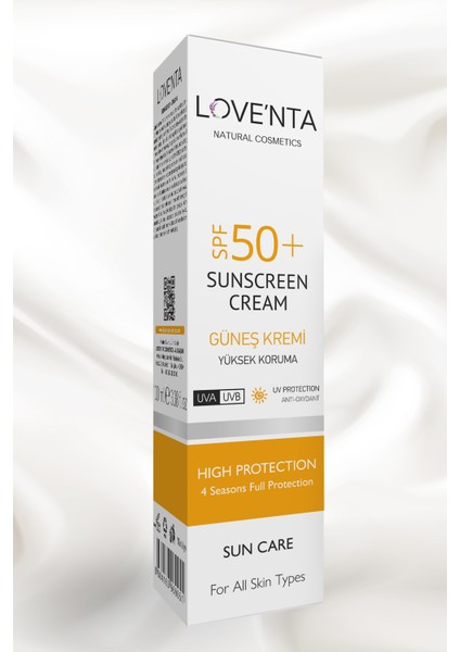 50+ Spf Yüksek Korumalı Güneş Kremi - Alkol, Paraben, Parfüm İçermez 100 ml