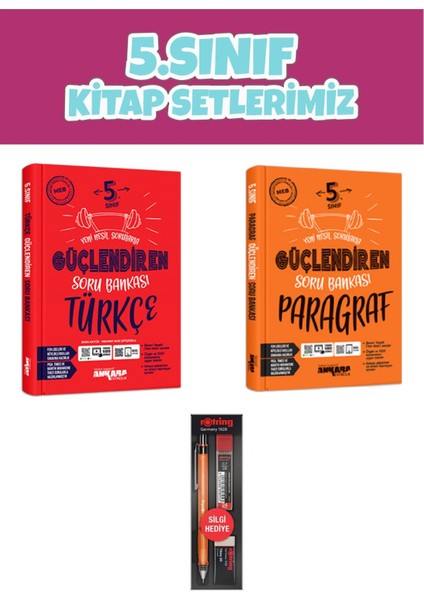 5.Sınıf Güçlendiren Türkçe Soru Bankası - Paragraf Güçlendiren Soru Bankası modelleri