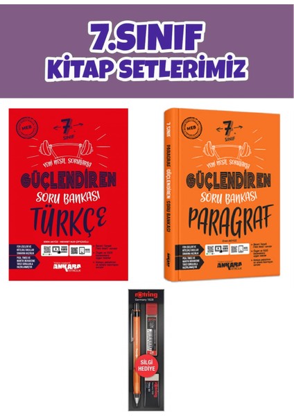 7.Sınıf Güçlendiren Türkçe Soru Bankası - Paragraf Güçlendiren Soru Bankası
