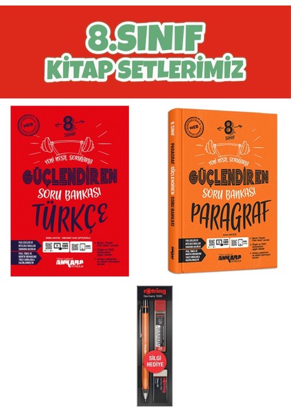 8.Sınıf Güçlendiren Türkçe Soru Bankası - Paragraf Güçlendiren Soru Bankası