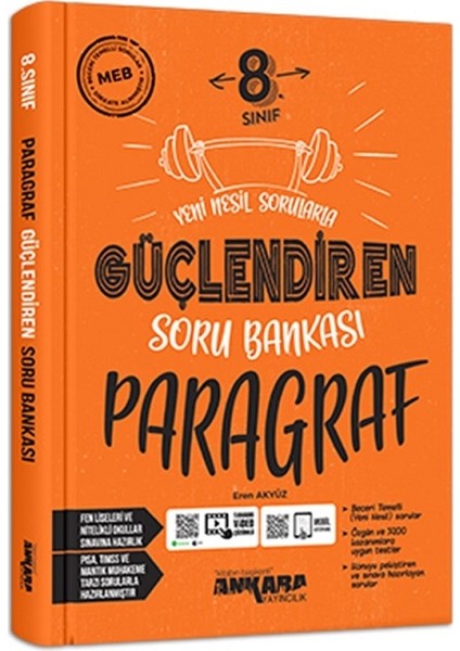 8.Sınıf Güçlendiren Türkçe Soru Bankası - Paragraf Güçlendiren Soru Bankası fiyatları