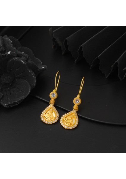 Sallantılı Osmanlı Tuğralı Altın Küpe fırsatları