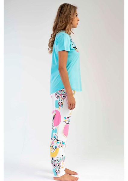 Pamuklu Kadın Kısa Kol Pijama Takım modelleri