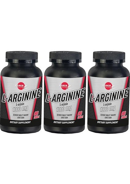 L-Arginine 1000 mg Arjinin 3 x 90 Tablet