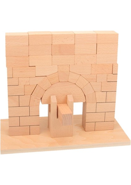 Romanüsü Kayın Ahşap Bloklar Oyuncak 4-8 ​​yıldır Istifleme Için Set (Yurt Dışından)