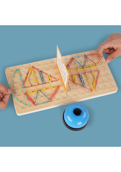 Grafik Matematik Deseni Bloklar Kids Için Kauçuk Bandı Geoboards Yeni Yürümeye Başlayan Çocuklar (Yurt Dışından)