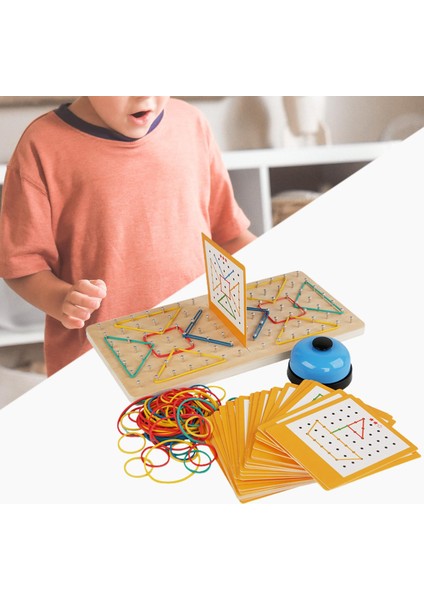 Grafik Matematik Deseni Bloklar Kids Için Kauçuk Bandı Geoboards Yeni Yürümeye Başlayan Çocuklar (Yurt Dışından)