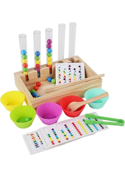 Ahşap Peg Tahta Oyunu Gökkuşağı Klip Boncuk Bulmaca Matematik (Yurt Dışından) fiyatları