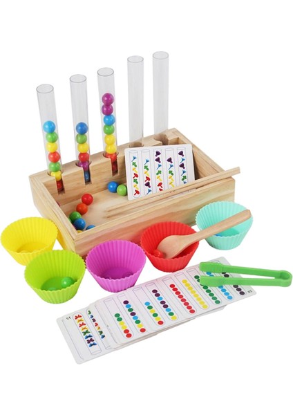 Ahşap Peg Tahta Oyunu Gökkuşağı Klip Boncuk Bulmaca Matematik (Yurt Dışından) fırsatları