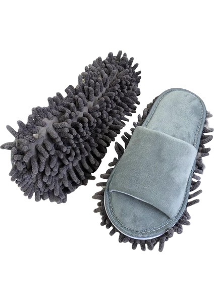 Şönilı Terlikleri, Yıkanabilir Ayrılabilir Açıkğı Unisex Gri (Yurt Dışından)