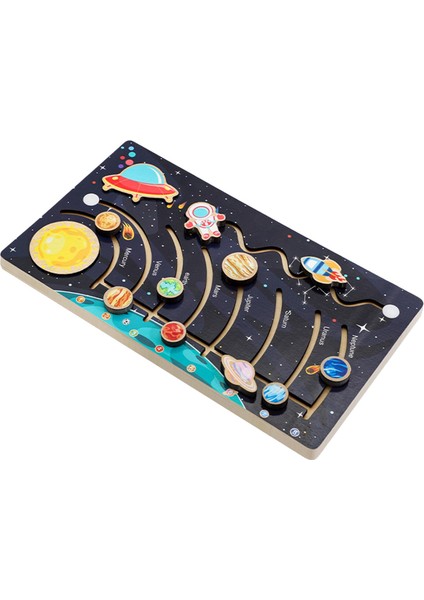 Montessori Gezegenleri Kızlar Için Bilim Oyuncak Jigsaw (Yurt Dışından)
