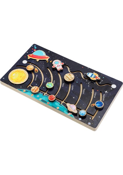 Montessori Gezegenleri Kızlar Için Bilim Oyuncak Jigsaw (Yurt Dışından)