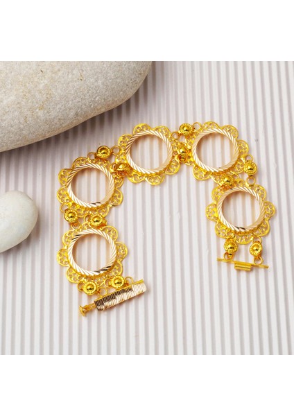 14 Ayar 5 Çeyreklik Çerçeve Altın Bileklik modelleri