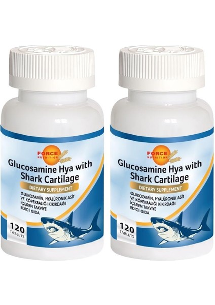 Glucosamine Shark Cartilage 2 x 120 Tablet Boswellia Serrata
