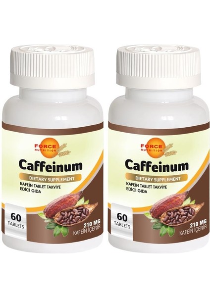Caffenium 210 mg Kafenyum 2 x 60 Tablet Kafein