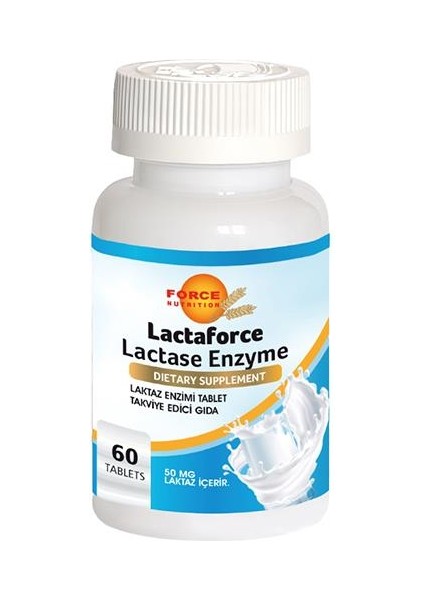 Laktaz Enzimi 60 Tablet Lactaforce Lactase Enzyme