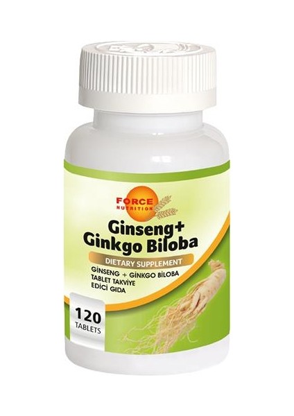 Sibirya Ginsengi Tozu Ginkgo Biloba 120 Tablet Ginseng