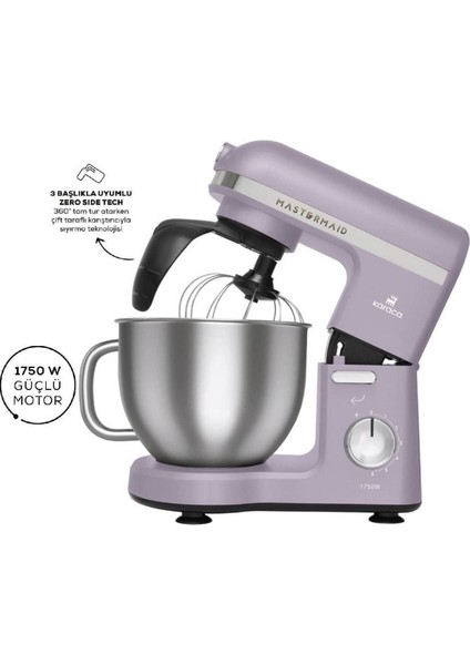 Mastermaid Chef Pro Çift Kollu Stand Mikser Cosmic Lilac 1750 W fiyatları