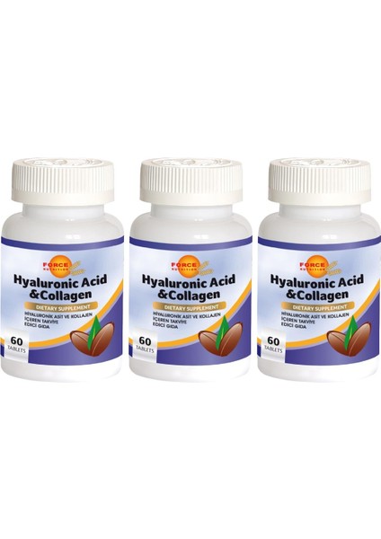 Hyaluronik Asit Kolajen 3 x 60 Tablet
