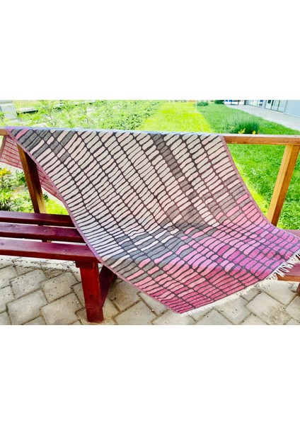 Taş Desen Organik Pamuk Peştemal Gri Fuşya 180X80 modelleri