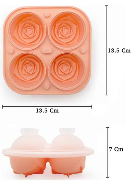 Iles Gurme Gül Buz Kalıbı, Kapaklı, Silikon, Çok Amaçlı Büyük Boy modelleri