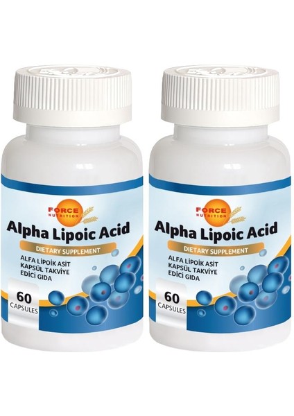 Alfa Lipoik Asit 2 x 60 Kapsül