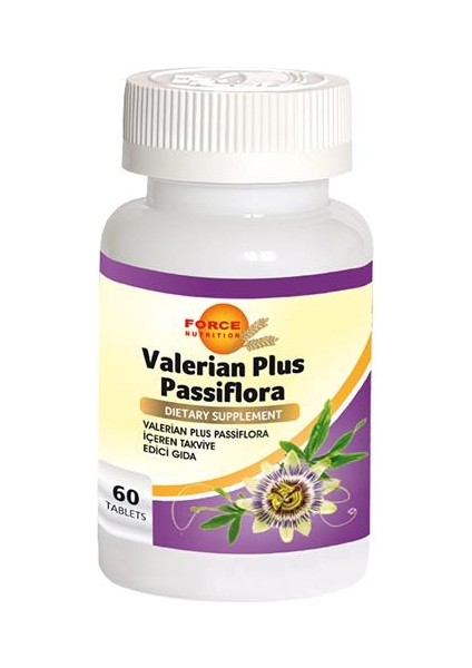 Valerian Plus Passiflora 60 Tablet Çarkıfelek