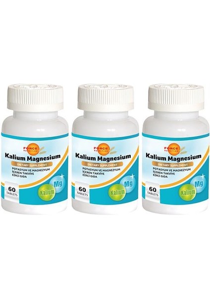 Potasyum Magnezyum 3 x 60 Tablet