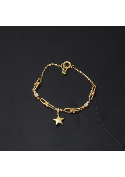 14 Ayar Yıldız Tiffany Pandora Altın Bileklik modelleri