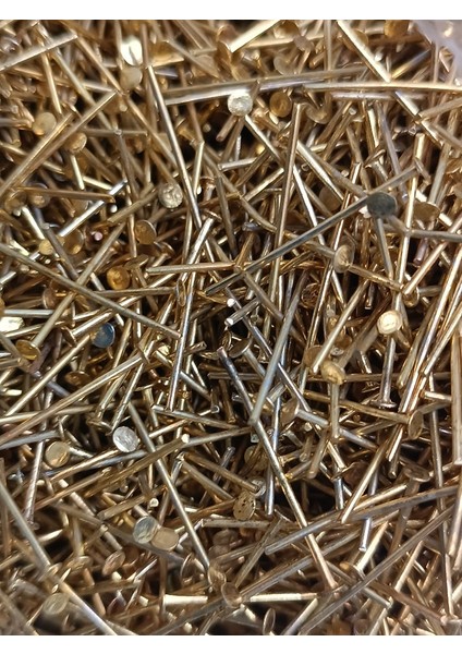 Nikel Kaplama Düz Takı Çivisi Sarı 1kg 24MM modelleri