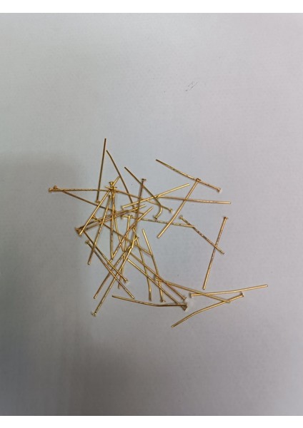 Nikel Kaplama Düz Takı Çivisi Sarı 1kg 35MM