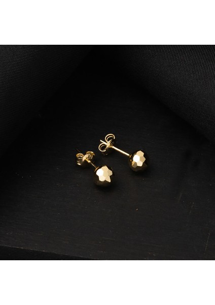 Petek 14 Ayar Altın Top Küpe 6 Mm. fırsatları
