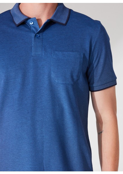 Lacivert Melanj Erkek Polo T-Shirt 4A9000000004 fırsatları