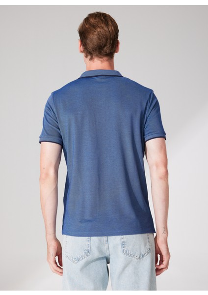 Lacivert Melanj Erkek Polo T-Shirt 4A9000000004 indirimleri