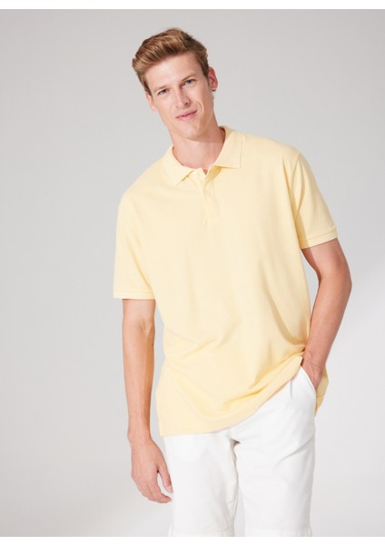 Polo Yaka Sarı Erkek T-Shirt 4A9000000001