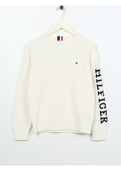 Erkek Çocuk Beyaz Sweatshırt KB0KB08364