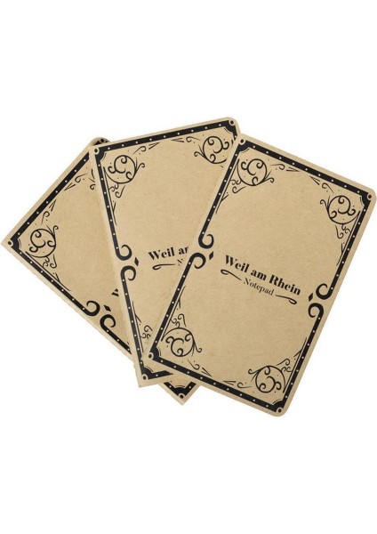 Kraft Notebook 3'lü Set Karışık ( Çizgisiz, Çizgili ve Kareli)