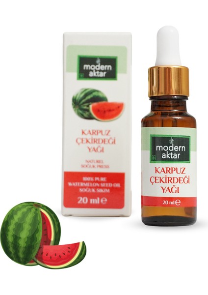 Modern Aktar Soğuk Pres Karpuz Çekirdeği Yağı 20 ml