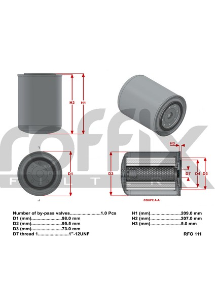 Yağ Filtresi RFO-111