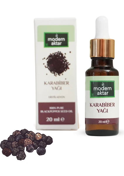 Modern Aktar Doğal Karabiber Yağı 20 ml