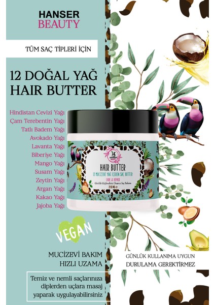 Beauty Hair Butter Saç Bakım Yağı 210 ml fiyatları