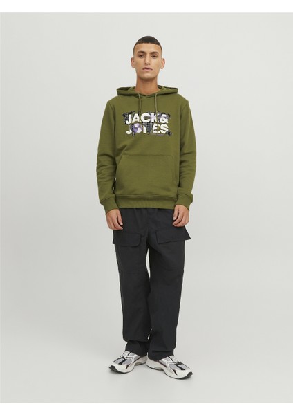 Jcodust Sweat Hood Sn Erkek Haki Sweatshirt 12240214-Olive fiyatları