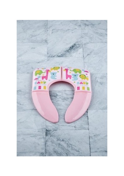 Katlanabilir Portatif Kolay Taşınabilir Çocuk Klozet Kapağı Adaptörü Pembe fiyatları