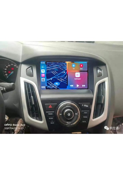 Ford Focus 3 / 4（2012-2018） Android Kablosuz Carplay Navigasyon Multimedya 9 Inch Ekran 2 GB Ram 32 GB Rom