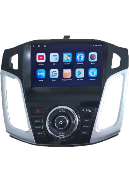 Ford Focus 3 / 4（2012-2018） Android Kablosuz Carplay Navigasyon Multimedya 9 Inch Ekran 2 GB Ram 32 GB Rom