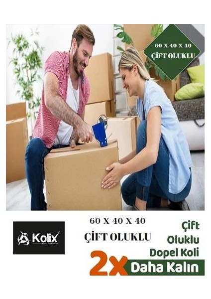 10 Adet 60X40X40 Çift Oluklu Taşıma Taşınma Karton Çeyiz Arşiv Kitap Boş Koli fırsatları
