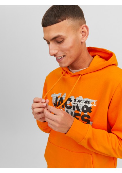 Logolu Kapüşonlu Sweatshirt - Dust