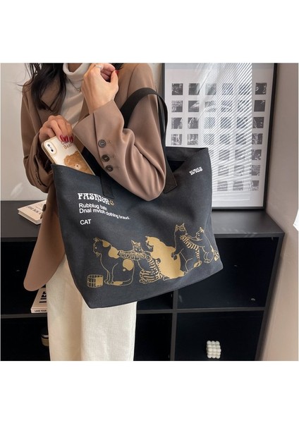 Büyük Kapasiteli Omuz Kanvas Çanta (Yurt Dışından) fiyatları